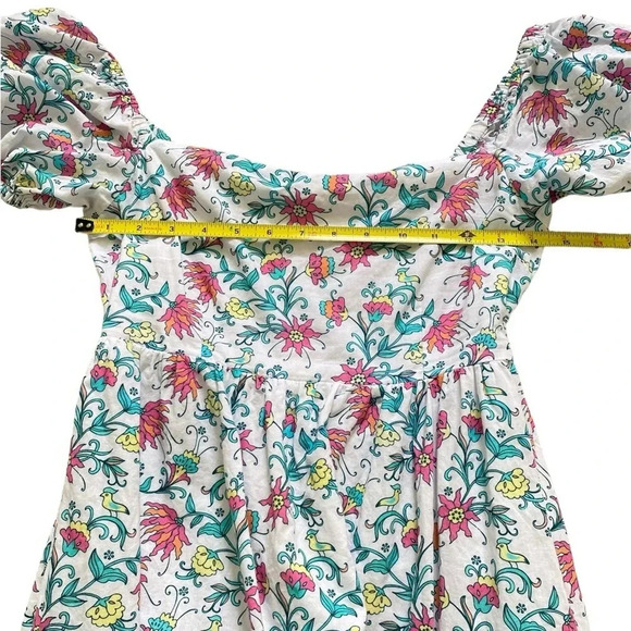 Celina Moon Ladder Lace Mini Dress White Floral Size Small - Picture 4 of 9